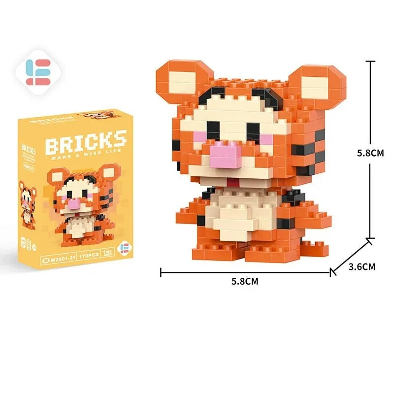 Mini Pixel Block Figure
