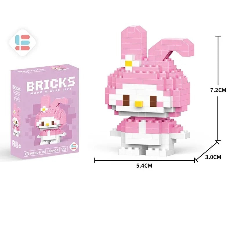 Mini Pixel Block Figure