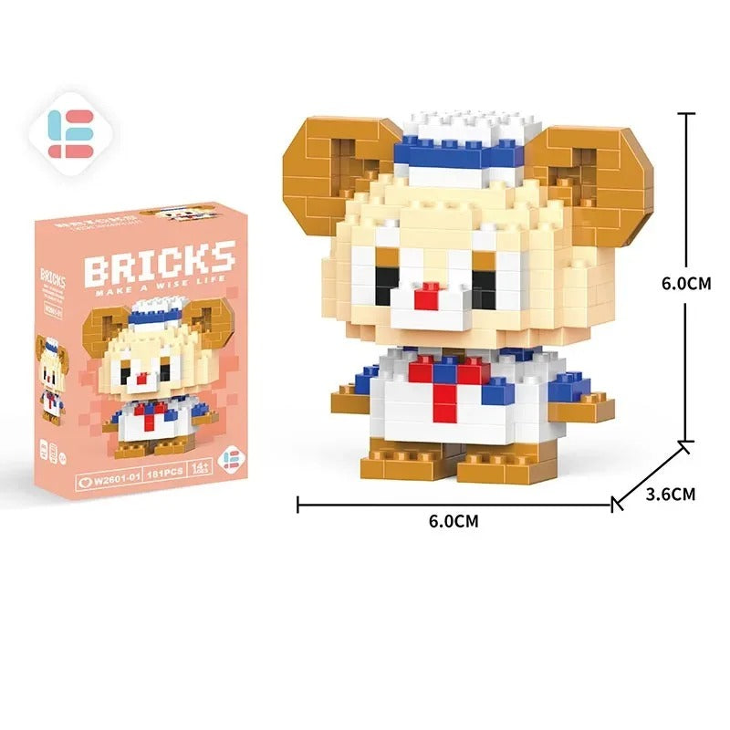 Mini Pixel Block Figure