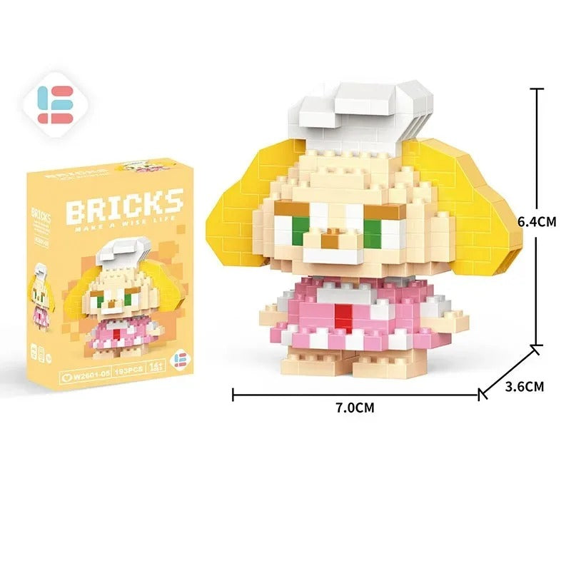 Mini Pixel Block Figure