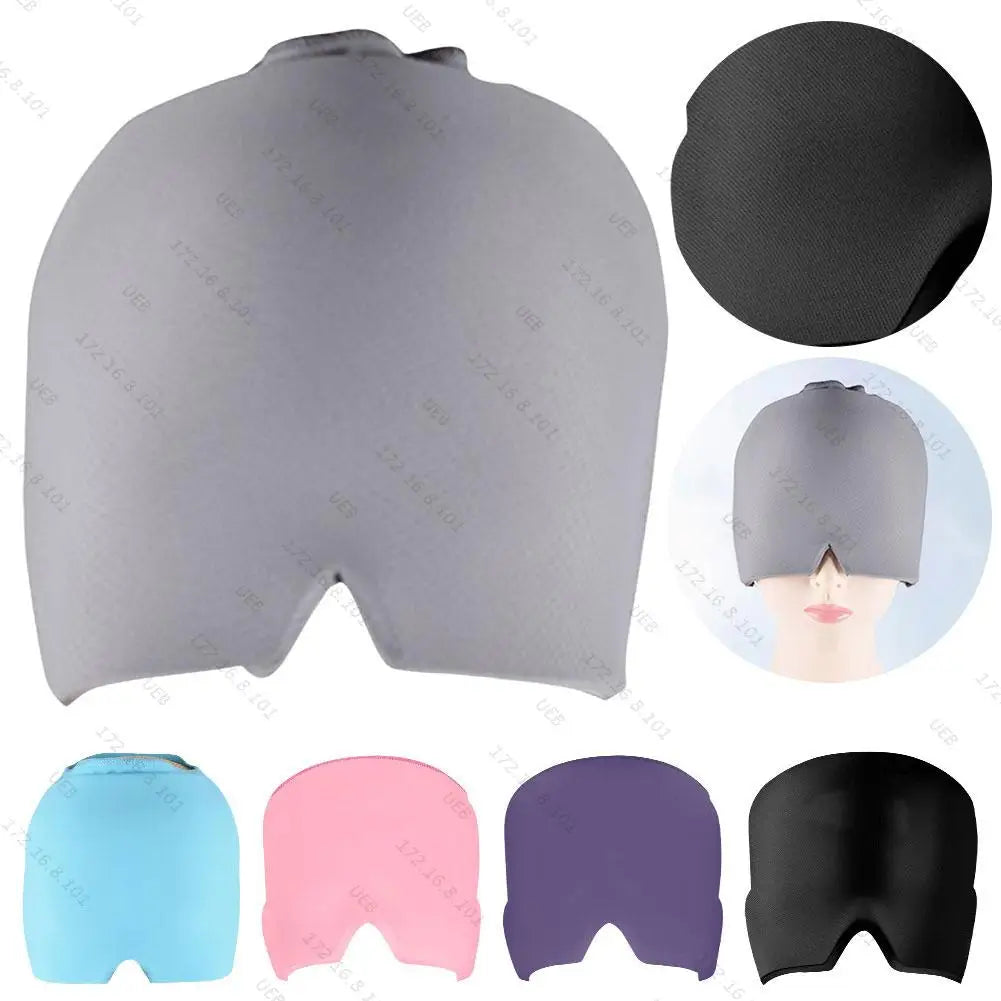 Relief Headgear Migraine Relief Cap Gel Ice Cap Cold Compress Therapy Cap Ice Head Wrap Pack Eye Mask For Pressure Relieve Pain