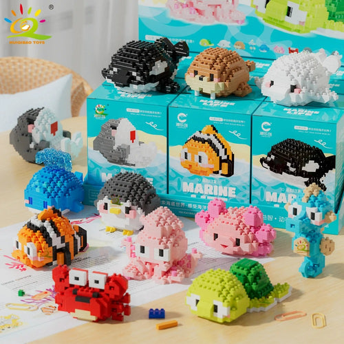 Mini Marine Animal Building Blocks